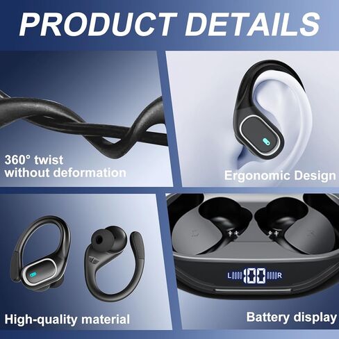 سماعات أذن للترجمة بتقنية الذكاء الاصطناعي في الوقت الحقيقي، شاشة لمس LCD، 164 سماعة أذن لمترجم اللغة، 70 ساعة من Audiofonos Traductores Inglés Español، سماعات رأس للترجمة بخاصية إلغاء الضوضاء مع مكالمات الصوت والفيديو، IPX7 in Kuwait