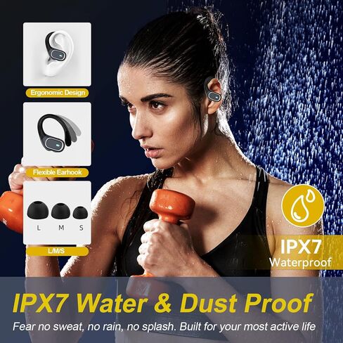 سماعات أذن للترجمة بتقنية الذكاء الاصطناعي في الوقت الحقيقي، شاشة لمس LCD، 164 سماعة أذن لمترجم اللغة، 70 ساعة من Audiofonos Traductores Inglés Español، سماعات رأس للترجمة بخاصية إلغاء الضوضاء مع مكالمات الصوت والفيديو، IPX7 in Kuwait