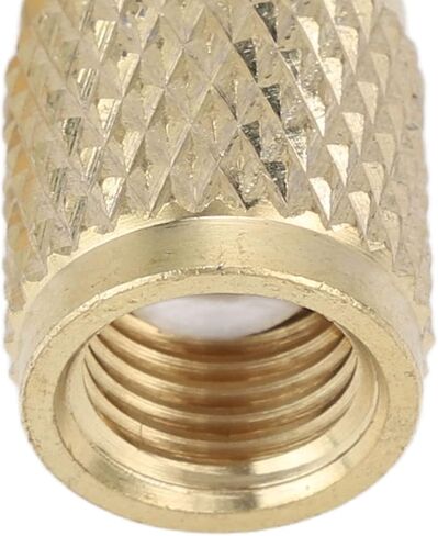 Keenso Brass Quick Coupler Tee Adapter High Reliability Sturdy Structure for R22 R12 R134, 1/4in SAE, for HVAC Professionals in Saudi Arabia