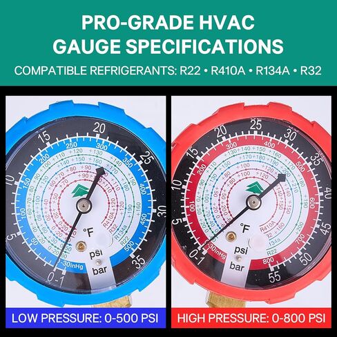 Hongsen HVAC Manifold Gauge Set with Valve Core Removal Tool in Saudi Arabia