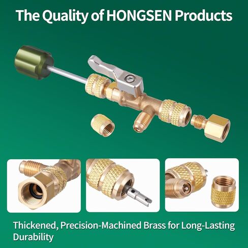 Hongsen HVAC Manifold Gauge Set with Valve Core Removal Tool in Saudi Arabia