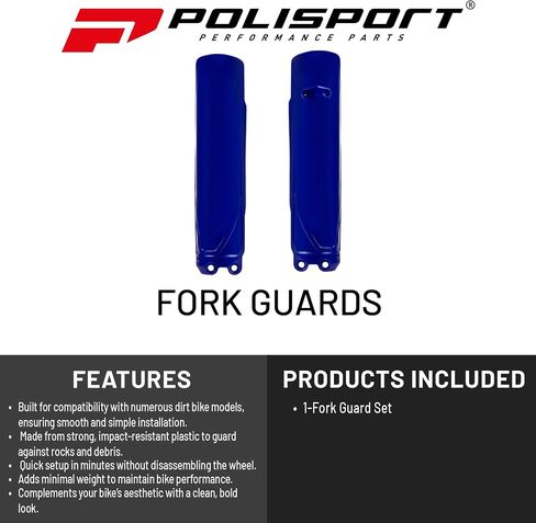 Polisport Premium Fork Guards for Sherco SE-R 125/250/300/450 & SEF-R 250/300 2025+ Models - Durable Polypropylene Protection Against Rocks, Debris & Scratches, Easy OEM-Style Installation in Saudi Arabia