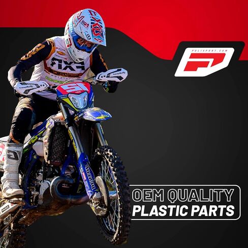 Polisport Premium Fork Guards for Sherco SE-R 125/250/300/450 & SEF-R 250/300 2025+ Models - Durable Polypropylene Protection Against Rocks, Debris & Scratches, Easy OEM-Style Installation in Saudi Arabia