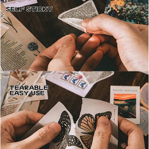 200 Pieces Vintage Sticker Scrapbook Paper Pack for Witchy Junk Journal Bullet Journals Planners Space Moon Paper Stickers Craft Kits Collage in Saudi Arabia
