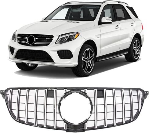 شبكة أمامية ممتصة للصدمات لسيارة 2020 2021 2022 2023 مرسيدس بنز W167 GLE 350 450 بدون خط AMG، كروم in Kuwait