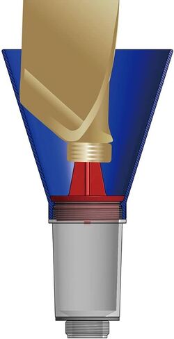 PT Auto Warehouse OF-CH6350-OSP - Engine Oil Change Funnel with Oil Piercer - for 3/4 Turn Oil Filler Necks in Kuwait