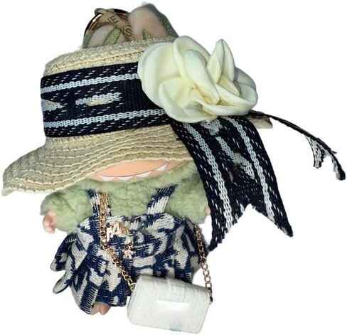 17cm Doll Designer Clothes Set, Premium Fashion Dresses with Accessories, Luxury Chic Clothing Bundle with Designer Purse, Summer hat, Dress, Gym Set for Collectors (Style E) in Saudi Arabia