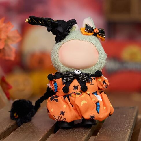 مجموعة ملابس مقاس 17 سم (بدون دمية)، مجموعة ملابس الهالوين وحزمة ملابس للدمى مقاس 17 سم، بدلة ملابس أنيقة وجذابة لفستان الدمية in Kuwait