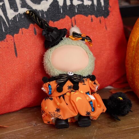 مجموعة ملابس مقاس 17 سم (بدون دمية)، مجموعة ملابس الهالوين وحزمة ملابس للدمى مقاس 17 سم، بدلة ملابس أنيقة وجذابة لفستان الدمية in Kuwait