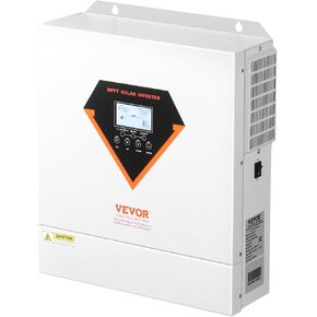 VEVOR Hybrid Solar Inverter, 6000W, All in One Pure Sine Wave Power Inverter Charger, 48V DC to 220/230V AC, with Built-in 120A MPPT Solar Controller, for Off-Grid System Lead Acid Lithium Battery in Kuwait