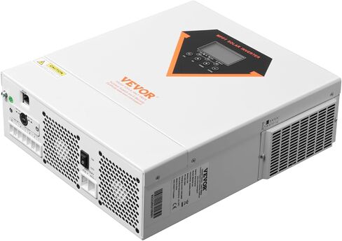 VEVOR Hybrid Solar Inverter, 6000W, All in One Pure Sine Wave Power Inverter Charger, 48V DC to 220/230V AC, with Built-in 120A MPPT Solar Controller, for Off-Grid System Lead Acid Lithium Battery in Kuwait