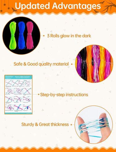 Lanyard String, 12 Christmas Colors Plastic Strings Lacing Cord, Gimp String Boondoggle Strings Kit with 40Pcs Keychain for Keychain Crafts, Bracelet (Christmas Colors) in Kuwait