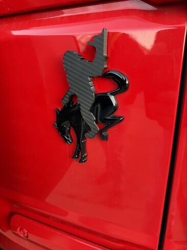 Add-A-Sasquatch Riding Carbon Fiber Emblem Badge Compatible with Ford Bronco. Made in USA. in Saudi Arabia