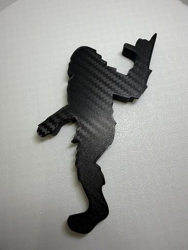 Add-A-Sasquatch Riding Carbon Fiber Emblem Badge Compatible with Ford Bronco. Made in USA. in Saudi Arabia