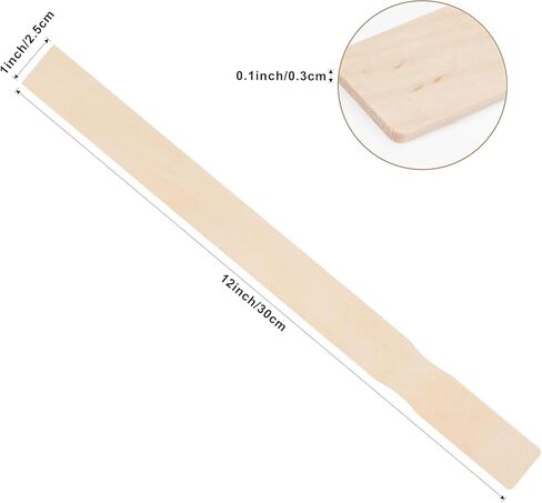 30 قطعة من أعواد تقليب الطلاء، أدوات تقليب طلاء خشبية بطول 30.48 سم لخلط الطلاء، أعواد طلاء لعلامات المكتبة أو ملصقات نباتات الحديقة، أعواد خلط لأعواد الحرف اليدوية in Kuwait