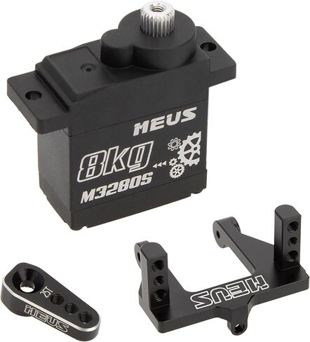MEUS Racing Cored Ascent-18 Steering Servo with Mount and Servo Horn for Redcat Ascent-18 1/18 RC Crawler Upgrades Parts (M3280S) in Saudi Arabia