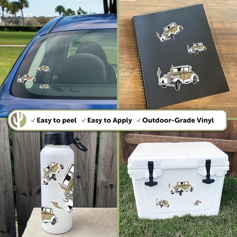 Desert Cactus Georgia Tech Sticker Yellow Jackets GT Institute of Technology Stickers Vinyl Decals Laptop Water Bottle Car Scrapbook T3 (Type 3-3) in Saudi Arabia