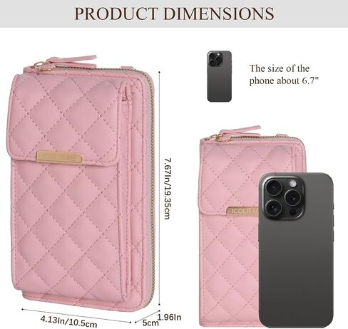 Small Crossbody Bags for Women Trendy Cell Phone Purse Vegan Leather Wallet with Credit Card Slots in Saudi Arabia