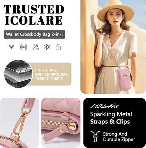 Small Crossbody Bags for Women Trendy Cell Phone Purse Vegan Leather Wallet with Credit Card Slots in Saudi Arabia