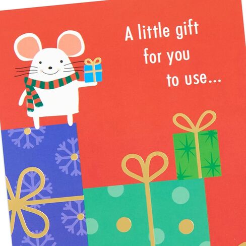 Hallmark Money and Gift Card Holder Christmas Card Pack (10 Money Holder Cards with Envelopes) Snowman, Mouse with Presents for Kids and Grandchildren in Saudi Arabia