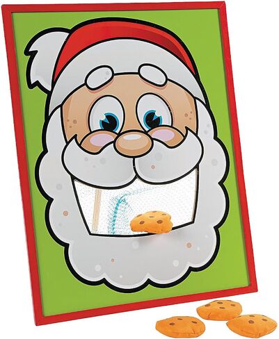 Santa's Cookies Bean Bag Toss Game with Bags - 6 Piece Set - Christmas Party Game in Saudi Arabia