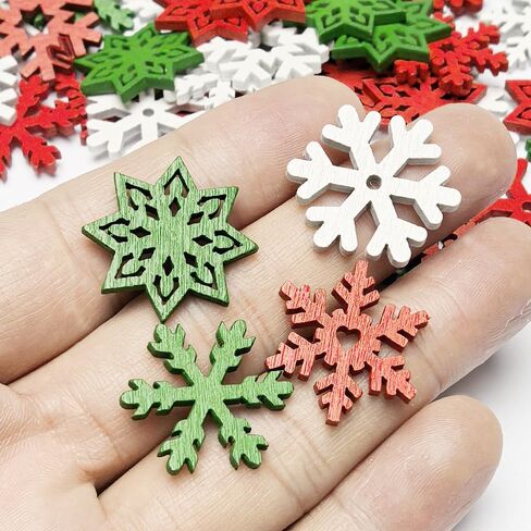 Assorted 50pcs Mix Styles Colors Snowflake Buttons Craft Sewing Button in Saudi Arabia