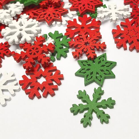 Assorted 50pcs Mix Styles Colors Snowflake Buttons Craft Sewing Button in Saudi Arabia