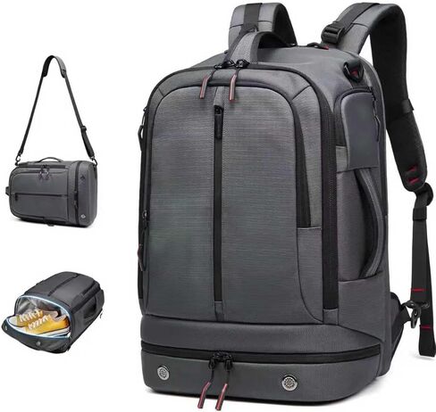 Somago Rucksack Backpack Carry On Multifunction Travel Bag for Airplanes Business Water Resistant with Shoe Compartment Anti-thief Pocket Fit for 16 Inch Laptop, Black in Kuwait