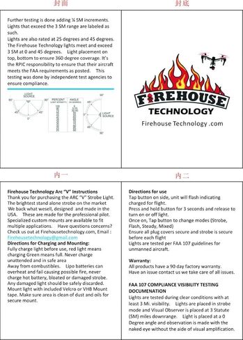 Generic Firehouse Technology Micro Multi Color Professional Drone Strobe Light FAA Compliant in Saudi Arabia