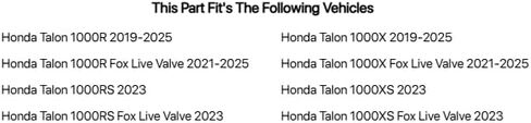 طقم الباب العلوي بدون سحاب من Tusk متوافق مع Honda Talon 1000X/1000R 2019-2024 in Saudi Arabia