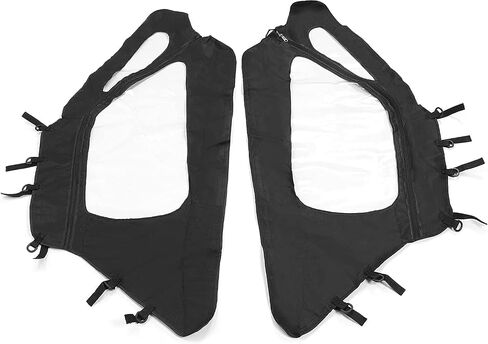 KUAFU Soft Upper Door Compatible with 2020-2024 Polaris RZR PRO XP/Turbo R Ultimate Premium Sport LE Cab Enclosure Kit Black Clear Zippered Window in Saudi Arabia