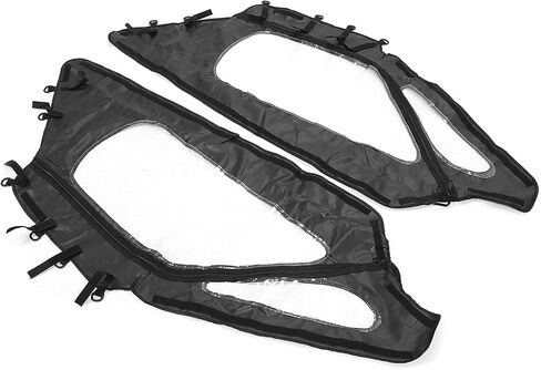 KUAFU Soft Upper Door Compatible with 2020-2024 Polaris RZR PRO XP/Turbo R Ultimate Premium Sport LE Cab Enclosure Kit Black Clear Zippered Window in Saudi Arabia