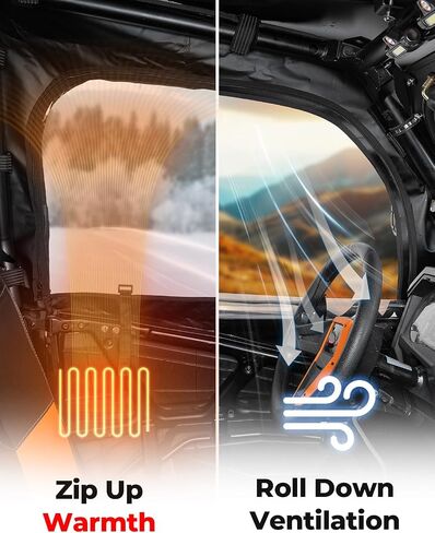 أبواب علوية لكابينة KEMIMOTO UTV مع ضوء قبة UTV متوافق مع 2014-2023 Polaris RZR XP 4 1000، استبدل 2884332 in Saudi Arabia