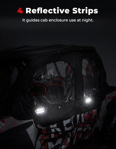 أبواب علوية لكابينة KEMIMOTO UTV مع ضوء قبة UTV متوافق مع 2014-2023 Polaris RZR XP 4 1000، استبدل 2884332 in Saudi Arabia