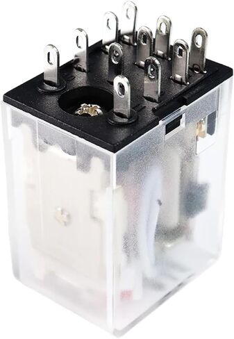 HH53P MY3N Electromagnetic Relay, 11-Pin, 3NO3NC, DC12V/24V AC110V/220V/380V, 5A with LED Indicator (AC380V with Base) in Saudi Arabia
