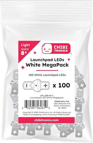 Launchpad LED Variety Nanopack (6 ألوان LED) لصناعة الورق، الأحمر، الأصفر، الأخضر، الأبيض، الأزرق وقوس قزح (مختلط، 6 عبوات) in Kuwait