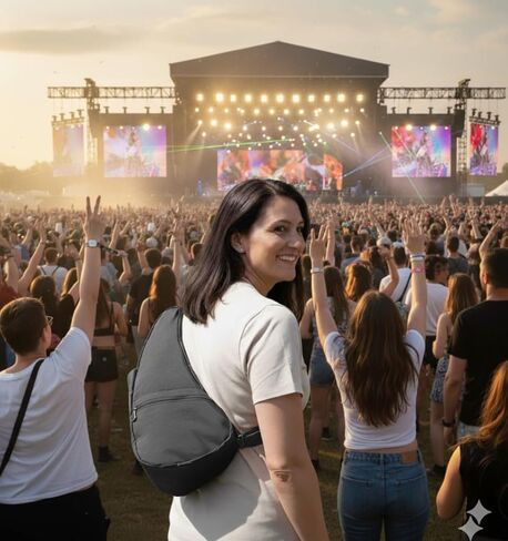 AmeriBag Small Distressed Nylon Healthy Back Bag in Kuwait