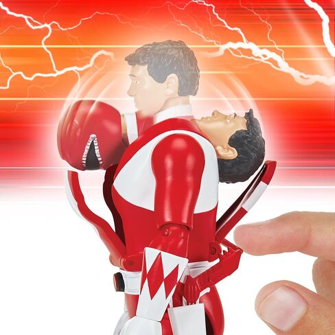 Power Rangers Mighty Morphin Re-Ignition - Auto-Morphin Red Ranger vs Putty Patroller Verse 2-Pack by Playmates Toys in Saudi Arabia