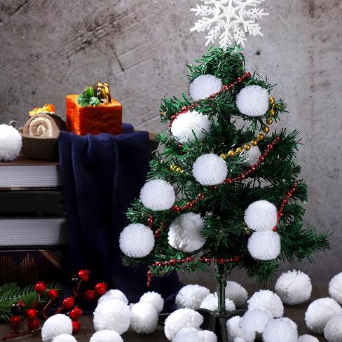 50 قطعة من كرات بوم بومس الحرفية كرات بوم بوم كرات الثلج المزيفة كرات بوم بوم للفن DIY ديكورات الحرف اليدوية للمشروعات الإبداعية (متعددة الحجم) in Saudi Arabia