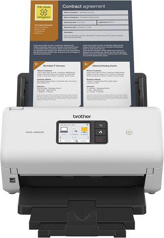Brother ADS-3350W Wireless High-Speed Desktop Scanner | 2.8-inch Touchscreen | Scans Up to 40ppm1 in Saudi Arabia