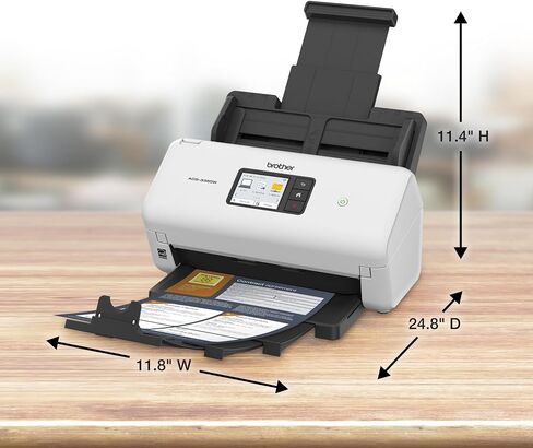 Brother ADS-3350W Wireless High-Speed Desktop Scanner | 2.8-inch Touchscreen | Scans Up to 40ppm1 in Saudi Arabia