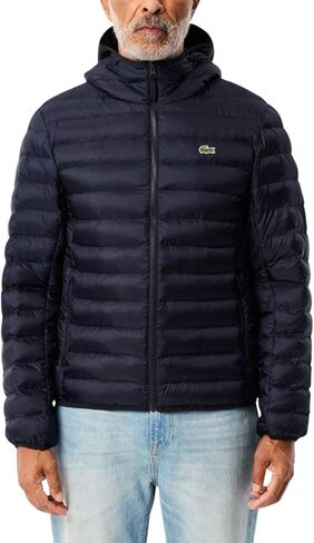 Lacoste Men's Quilted Hooded Short Jacket in Kuwait