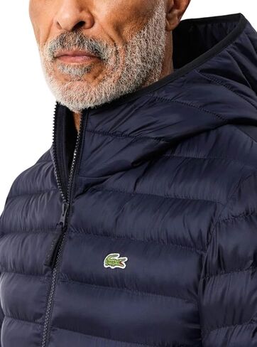 Lacoste Men's Quilted Hooded Short Jacket in Kuwait