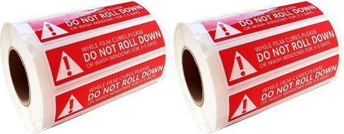 Top label Do Not Roll Down Warning Labels,Windows Film Attention Caution Stickers,4x1 Inch,500 Pcs Per Pack in Saudi Arabia