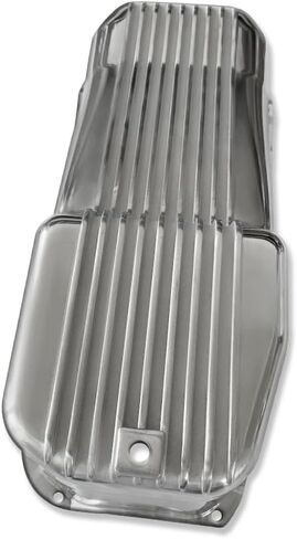 Finned Stock Oil Pan For Chevy SBC 265 283 305 350 400 1955-1979 Black Aluminum in Saudi Arabia
