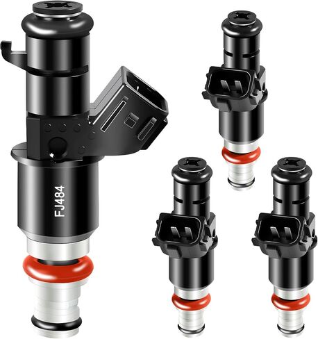 4 قطع حاقن وقود OE 16450-RBB-003 حاقن 8 فتحات 2.0 لتر متوافق مع Honda 2.0 Civic Si 2006-2011، لـ Acura CSX 2006-2011 RSX (Type-S) 2005-2006 16450RBB003 مجموعة من 4 in Saudi Arabia