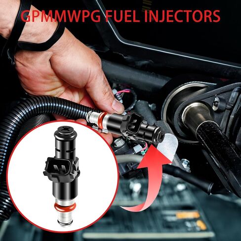 4 قطع حاقن وقود OE 16450-RBB-003 حاقن 8 فتحات 2.0 لتر متوافق مع Honda 2.0 Civic Si 2006-2011، لـ Acura CSX 2006-2011 RSX (Type-S) 2005-2006 16450RBB003 مجموعة من 4 in Saudi Arabia