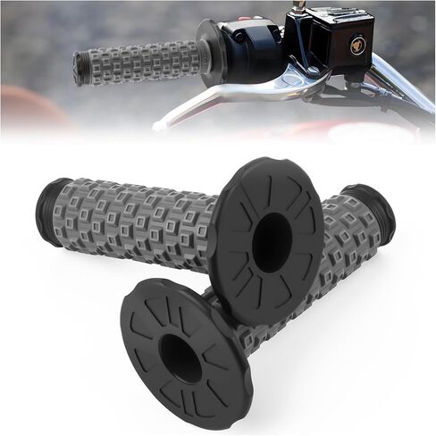 2PCS 7/8 Inch Dirt Bike Grips,Anti-Slip Motorcycle Grips for Comfortable Gripping,Water Resistant PU Dirtbike Grip Motorcycle Accessories for Motorcycles,Dirtbike,ATV in Saudi Arabia