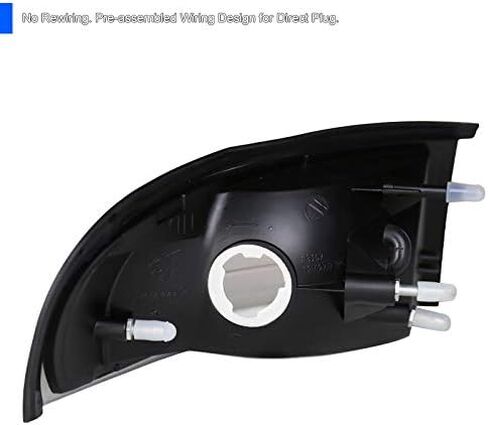 SPEC-D TUNING Chrome Housing Clear Lens Corner Lights Compatible with 1994-1998 Ford Mustang L+R Pair Assembly in Saudi Arabia