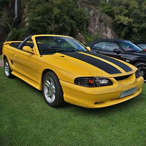 SPEC-D TUNING Chrome Housing Clear Lens Corner Lights Compatible with 1994-1998 Ford Mustang L+R Pair Assembly in Saudi Arabia